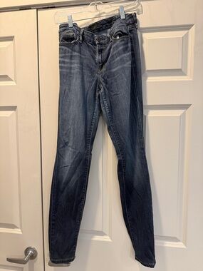 Robert Rodriguez Women's Skinny Jeans in Dark Blue Wash